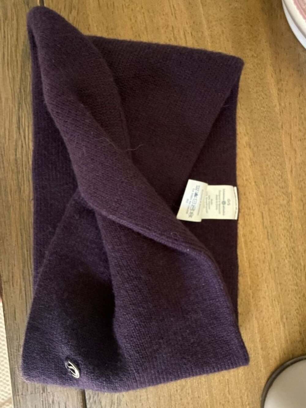 Lululemon Headband Size O/S Purple Cashmere Blend Twist Ear Warmer